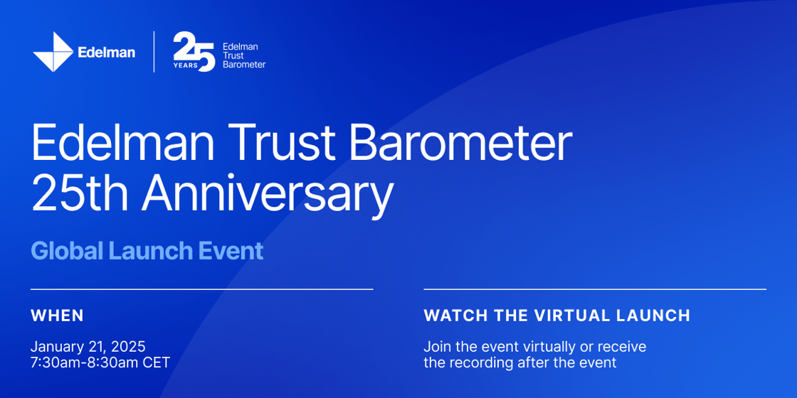 Edelman Trust Barometer 25th Anniversary